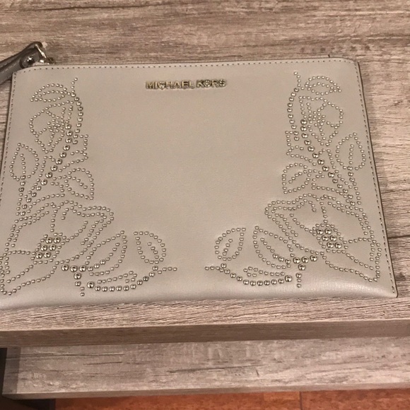 Michael Kors Embellished Leather Clutch - Picture 5 of 5